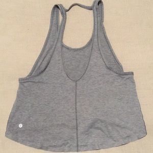 Lululemon open back crop top sz 4